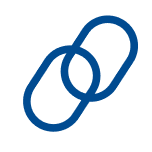 Icon depicting connections, representing long-term business partnerships